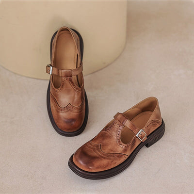 Chaussures Marylin Élégantes En Cuir