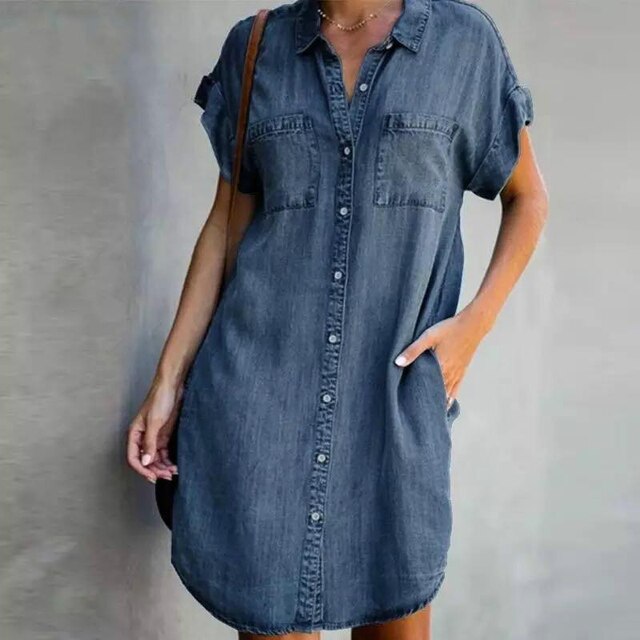 Cloé | Robe Chemise Denim