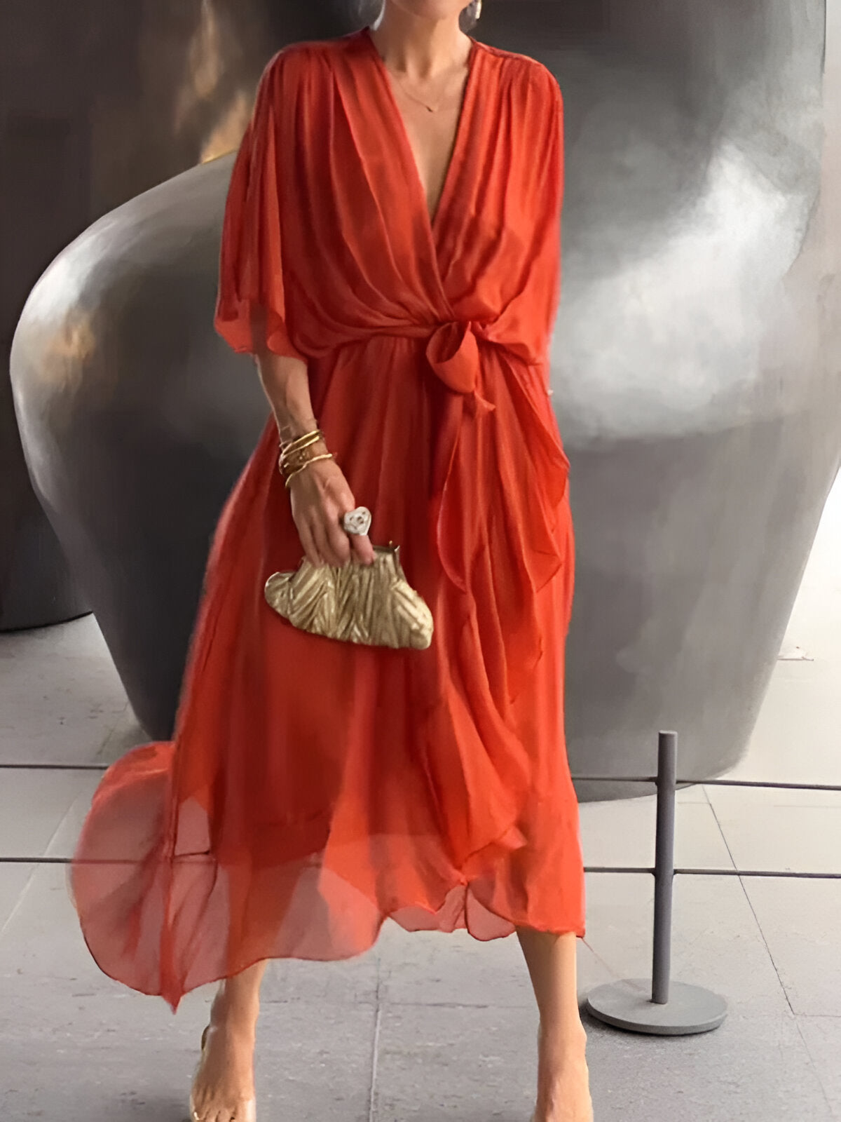 Cloé | Robe à décolleté en V