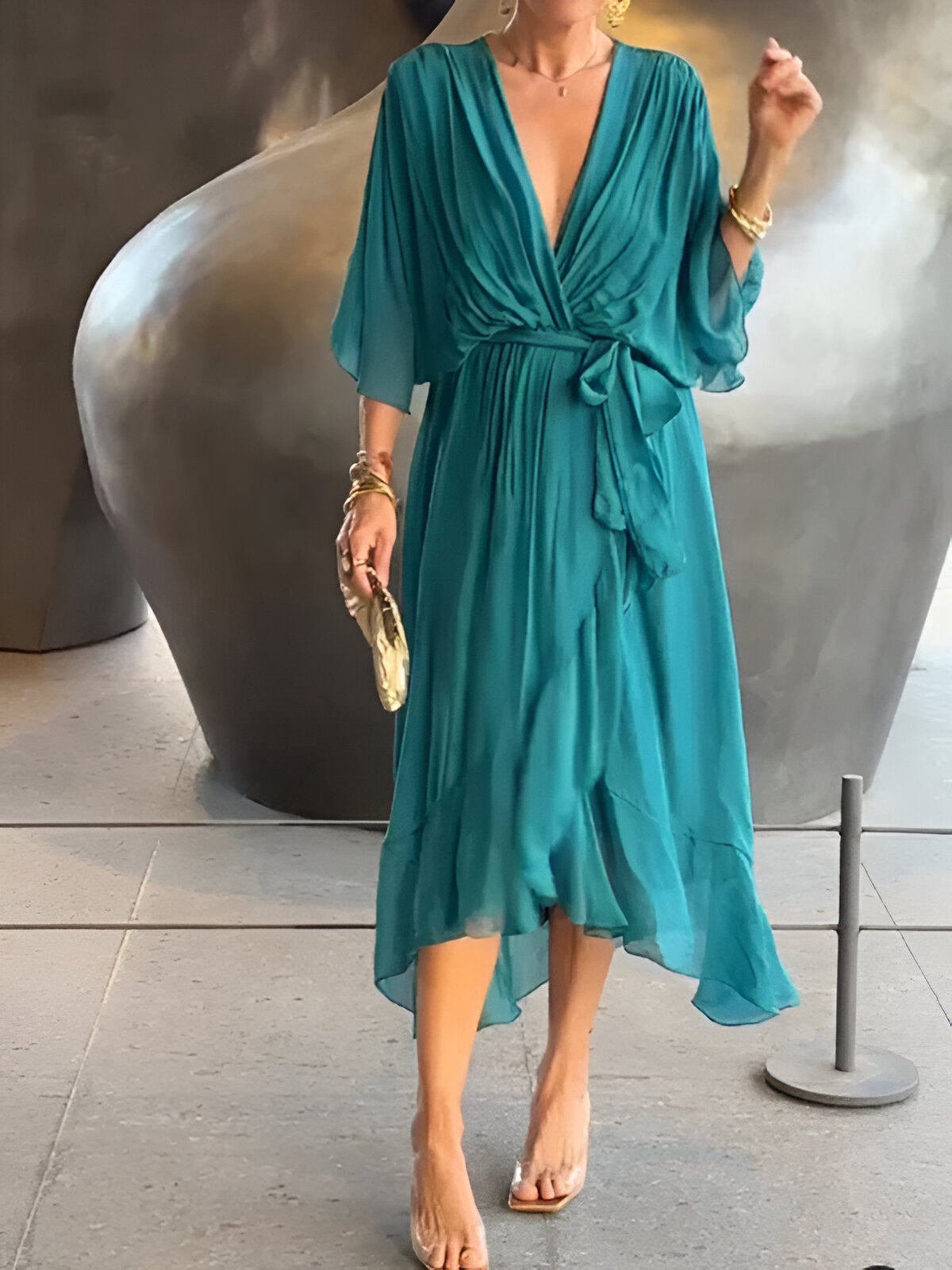 Cloé | Robe à décolleté en V