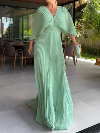Sassa - Robe Flottante à Rayures avec Décolleté en V