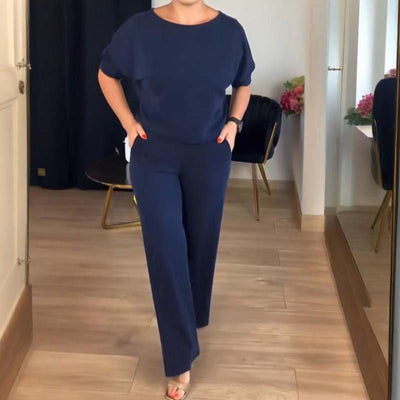 ⏳Offre temporaire⏰Élégant ensemble de 3 pièces composé d'un long gilet, d'un top et d'un pantalon💞