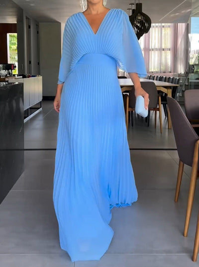Sassa - Robe Flottante à Rayures avec Décolleté en V