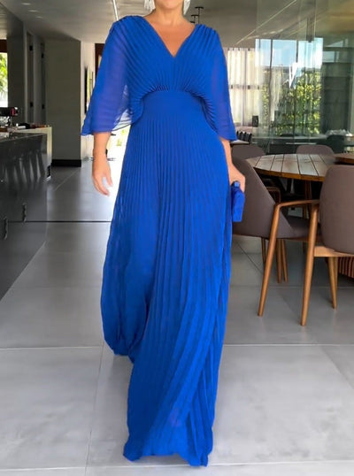 Sassa - Robe Flottante à Rayures avec Décolleté en V