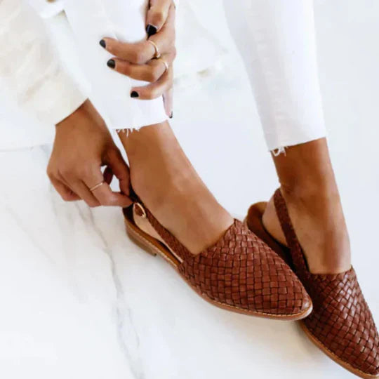 Lyn | Sandales Plates Artisanales™
